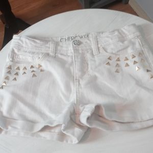 Cherokee White Denim Shorts
